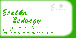 etelka medvegy business card